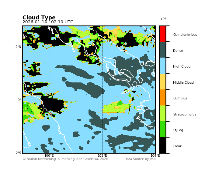 Citra Satelit Himawari-9 Convective Cloud