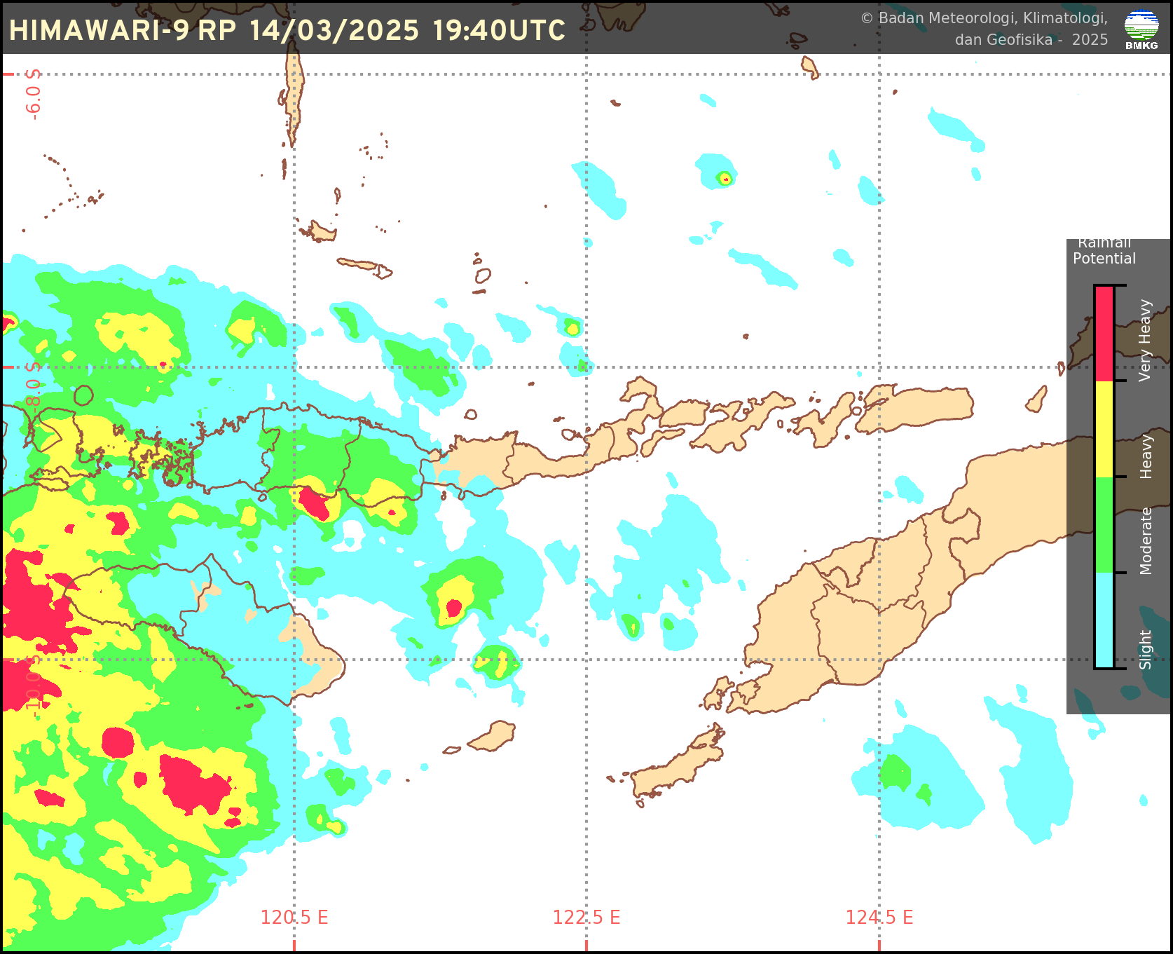 Rainfall Potential Wilayah NTT