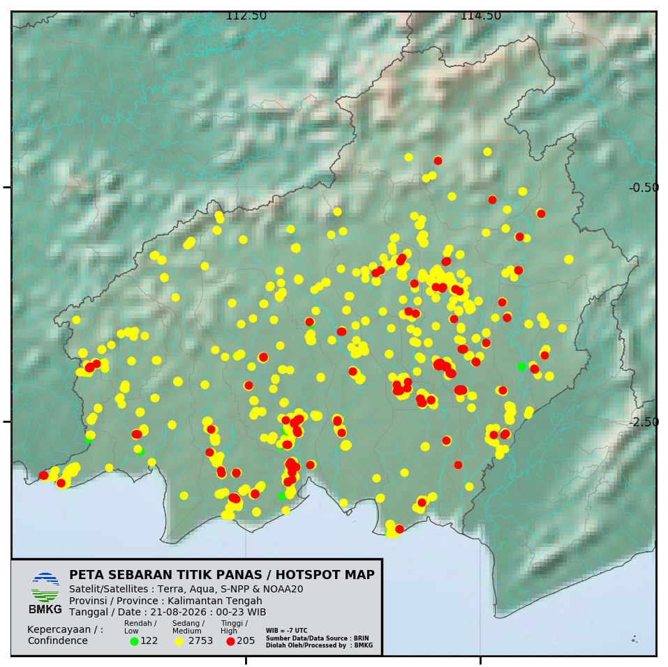 Satelit Hotspot Kalimantan Tengah
